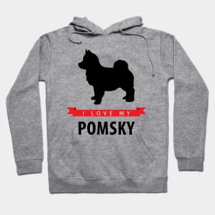 I Love My Pomsky Hoodie